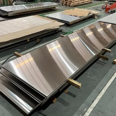 GB / ASTM Standard 201 Πλάκα από ανοξείδωτο χάλυβα Ψυχρό / θερμό έλαση 1000mm 1219mm 1500mm πλάτος